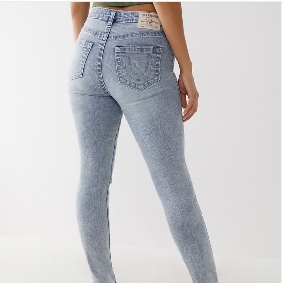 NWT TRUE RELIGION JENNIE HIGH RISE  CURVY SKINNY JEANS-24 - Picture 1 of 13